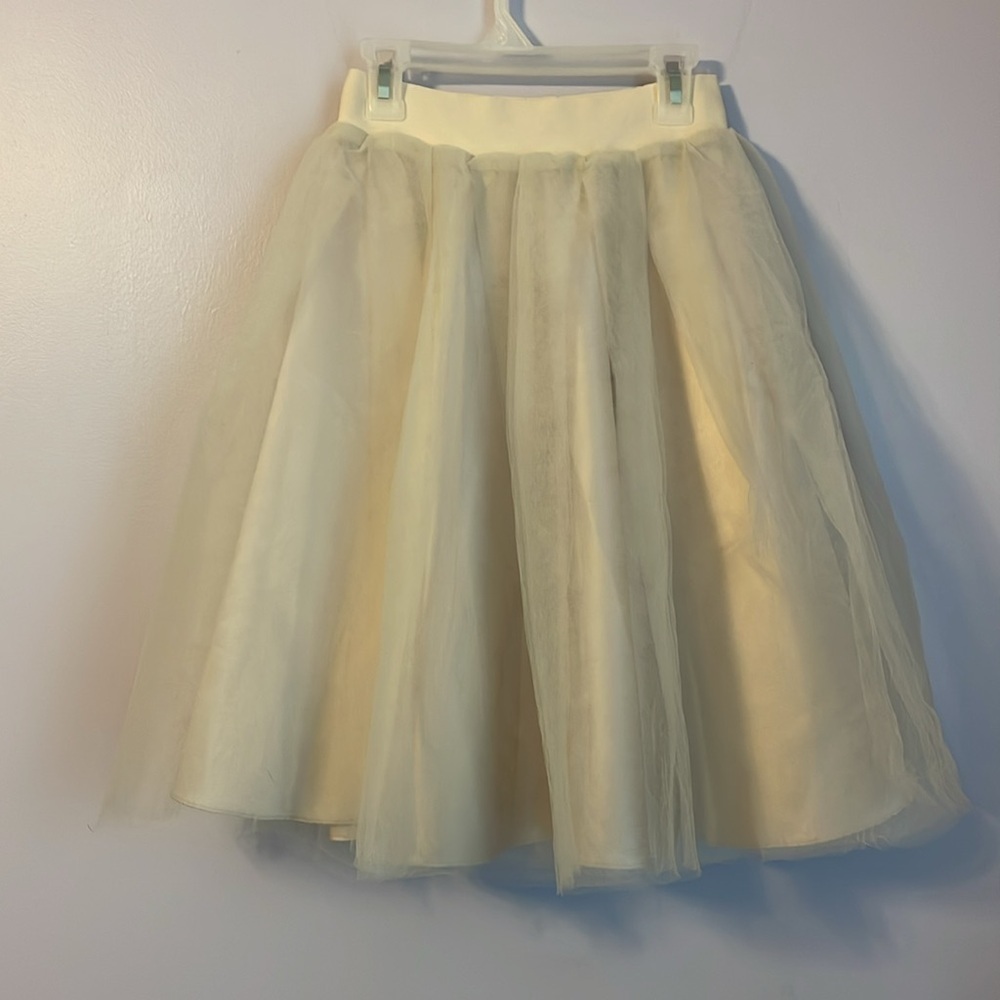 Bliss Tulle Ashley Cream Off White Tulle Skirt size XS